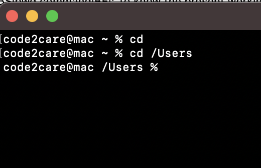 2. macOS Terminal cd command